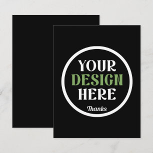 Cartão De Agradecimento personalizado, único, elegante e minimalista hersh