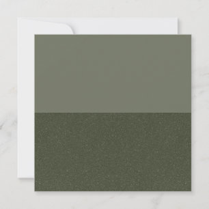 Cartão de Agradecimento Personalizado Verde Musgo