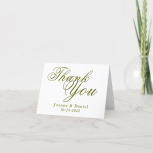 Cartão De Agradecimento Personalizar Casamento Único