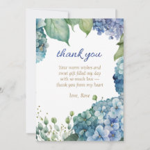 Personalizar Chuva de Bênçãos Hydrangea Azul