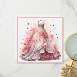 Cartão De Agradecimento Personalize Foto de Casamento de Noivado Obrigado