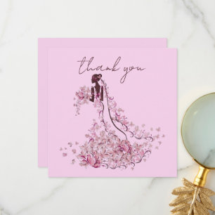Cartão De Agradecimento Personalize Foto de Casamento de Noivado Obrigado