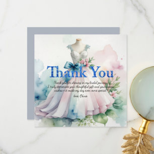 Cartão De Agradecimento Personalize Foto de Casamento de Noivado Obrigado