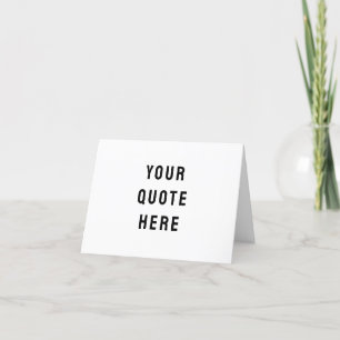 Cartão De Agradecimento Personalize Seu Citação Aqui Texto Personalizado C
