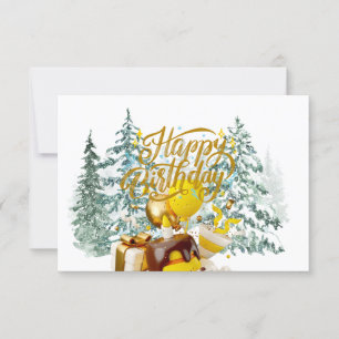 Cartão De Agradecimento Personalize seu nome e aniversário
