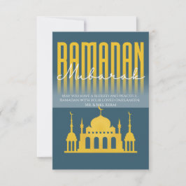 Cartão De Agradecimento Personalized Ramadan Mubarak greeting card