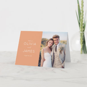 Cartão De Agradecimento Pêssego Alegre Foto Moderna