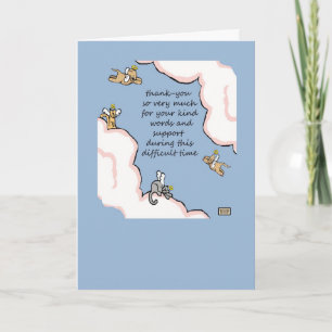 Cartão De Agradecimento Pet Loss Dogs Cats