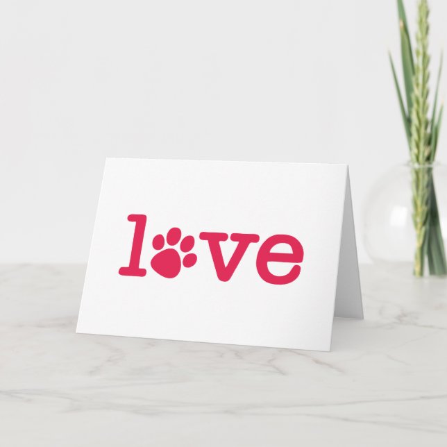 Cartão De Agradecimento Pet love (Frente)