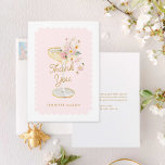 Cartão De Agradecimento Petais Elegantes e Chá de panela Prosecco<br><div class="desc">O tema Prosecco e Petals agradece que as cartas são uma bela mistura de elegância e calor. Adicione sua própria mensagem sincera, seus convidados se sentirão valorizados e apreciados pela sua presença e apoio. A maioria das letras é editável - clique no botão "Personalizar mais" para editar. Correspondência de itens...</div>