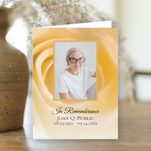 Cartão De Agradecimento Pétalas Flores Brancas Simpatia Memorial Funeral