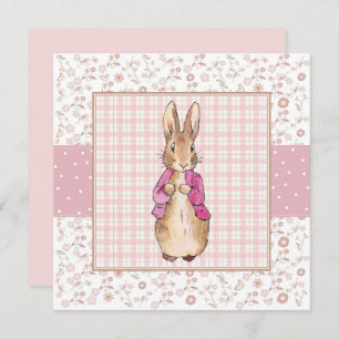 Cartão De Agradecimento Peter, a jaqueta rosa do coelho