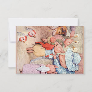 Cartão De Agradecimento Peter Rabbit (leitões)
