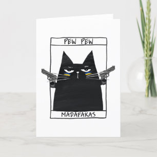 Cartão De Agradecimento Pew Pew Madafakas