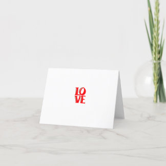 Cartão De Agradecimento Philadelphia LOVE Notecard