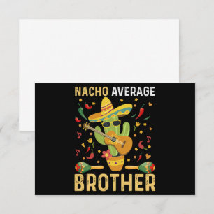 Cartão De Agradecimento Piada de irmão média Nacho Humor Cinco De Mayo