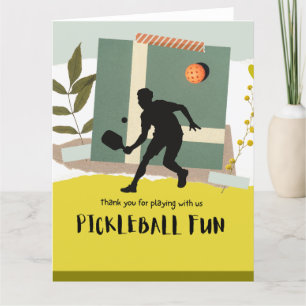 Cartão De Agradecimento Picleball
