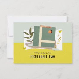 Cartão De Agradecimento Picleball