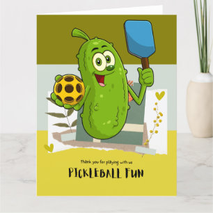 Cartão De Agradecimento Picleball