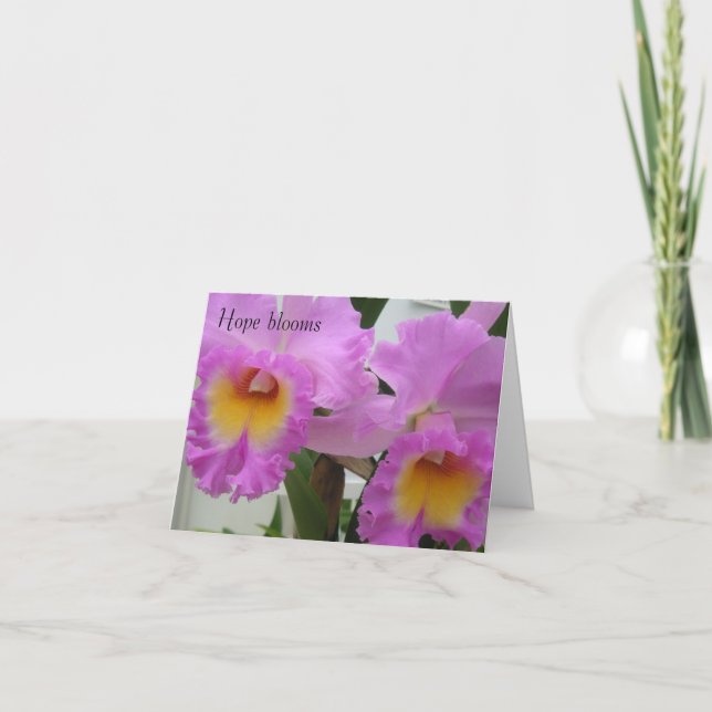 Cartão De Agradecimento PICT0393, flores da esperança (Frente)