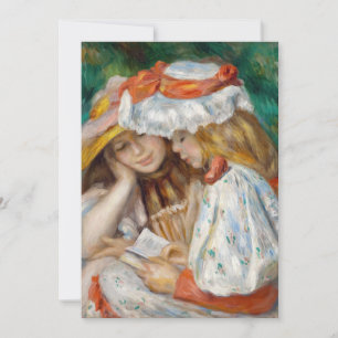 Cartão De Agradecimento Pierre-Auguste Renoir - Duas Meninas Lendo