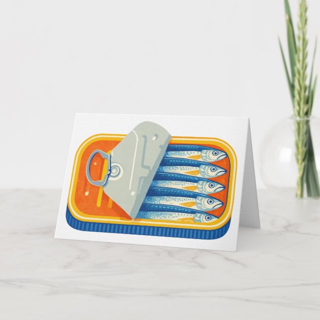 Cartão De Agradecimento Pilchards Design (Frente)