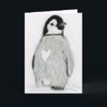 CARTÃO DE AGRADECIMENTO PINGUIM COM UM CORAÇÃO!  CUMPRIMENTOS TODAS AS<br><div class="desc">O cartão de cumprimentos original criado de meus trabalhos de arte de um pinguim bonito com um coração este pinguim realmente existe! O texto pode ser interior adicionado - este cartão tem um número de IE dos usos olá!, enviando o amor, obtem bem, thankyou etc. Olhe por favor meus outros...</div>