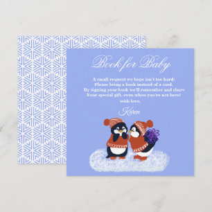 Cartão De Agradecimento Pinguim Winter Snow Birthday Book (Chá de fraldas