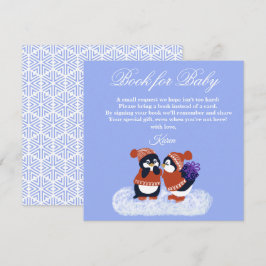 Cartão De Agradecimento Pinguim Winter Snow Birthday Book (Chá de fraldas