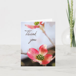 Cartão De Agradecimento Pink Dogwood Thank You Card