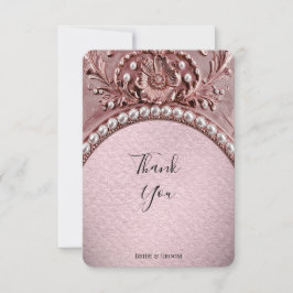 Cartão De Agradecimento Pink Flower Thank You Card