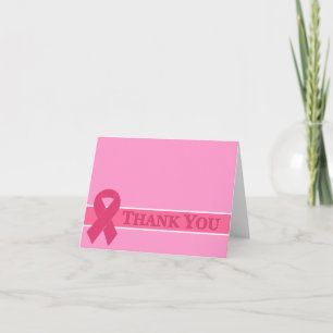 Cartão De Agradecimento Pink Ribbon Thank You Cards