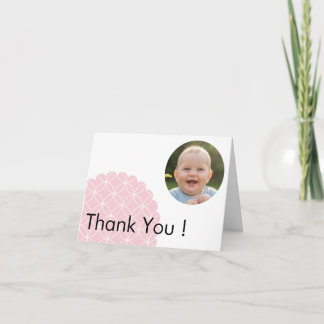Cartão De Agradecimento Pink Shippo Photo Thank You Card | Japanese Design