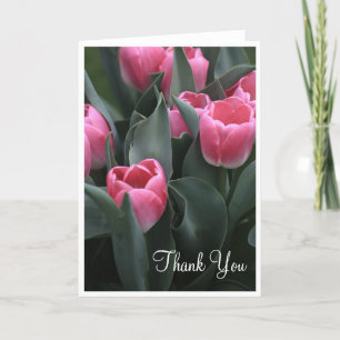 Cartão De Agradecimento Pink Tulip Thank You Cards