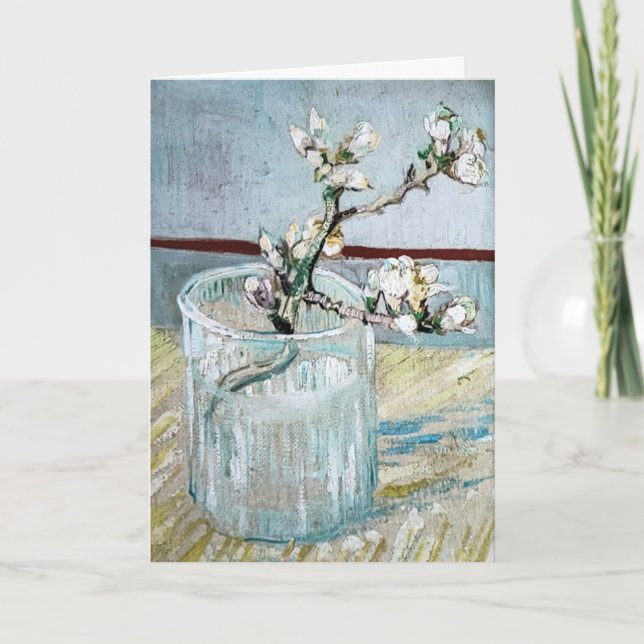 Cartão De Agradecimento Pintura de Almond Blossom Van Gogh (Frente)