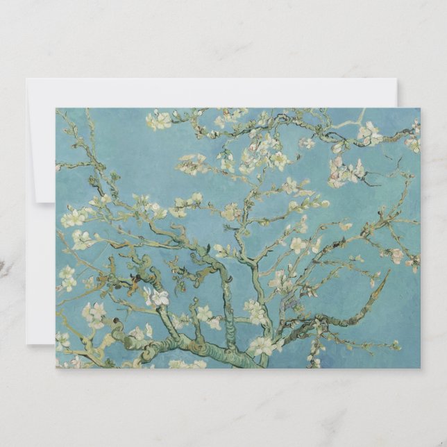 Cartão De Agradecimento Pintura de Almond Blossoms por Van Gogh (Frente)