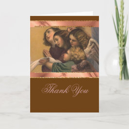 Cartão De Agradecimento Pintura de Ângulos de Vintagem