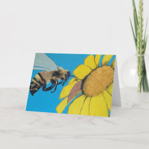 Cartão De Agradecimento Pintura de dança de jardim em um