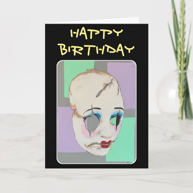 Cartão De Agradecimento Pintura em um "Vale Uncanny" (Frente)