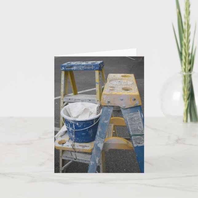 Cartão De Agradecimento pintura úmida (Frente)