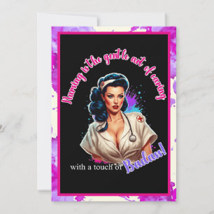 Cartão De Agradecimento Pinup_ Nurse Badass
