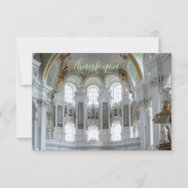 Cartão De Agradecimento Pipe organ thank you card for musicians
