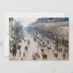 Cartão De Agradecimento Pissarro - Boulevard Montmartre, Manhã de Inverno