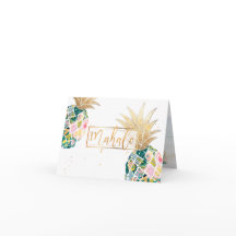 PixDezines Aloha Pineapple/Mahalo