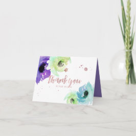 Cartão De Agradecimento PixDezines Bat Mitzvah/Obrigado/cor DIY