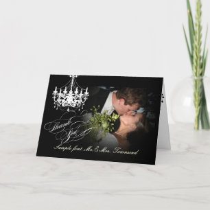 Cartão De Agradecimento PixDezines Chandelier/Obrigado/Texto DIY