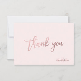 Cartão De Agradecimento PixDezines DIY Cor/Monograma Obrigado/flat