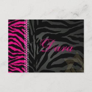 Cartão De Agradecimento PixDezines obrigado Zebra rosa, Bat Mitzvah