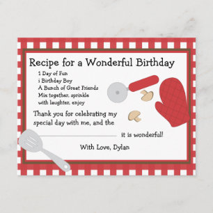 Cartão De Agradecimento Pizza Party Obrigado Nota