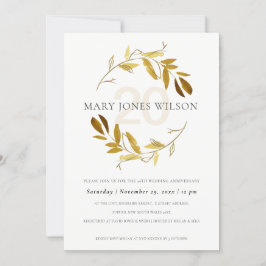 CARTÃO DE AGRADECIMENTO PLACA ANIVERSÁRIA AMARELA DOURADA FAUNA WREATH A Q